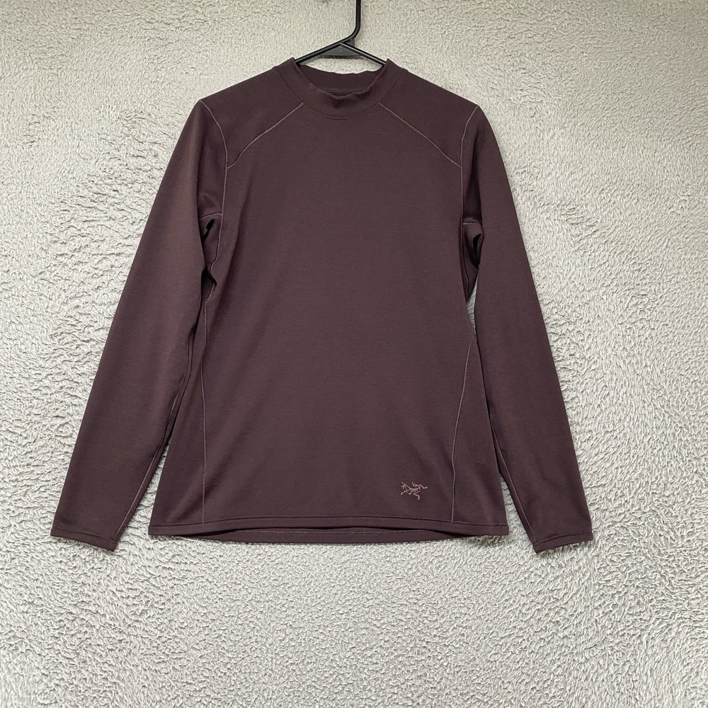 Arc'teryx Motus AR Crew Shirt Womens Small Purple Long Sleeve Running Hiking Top
